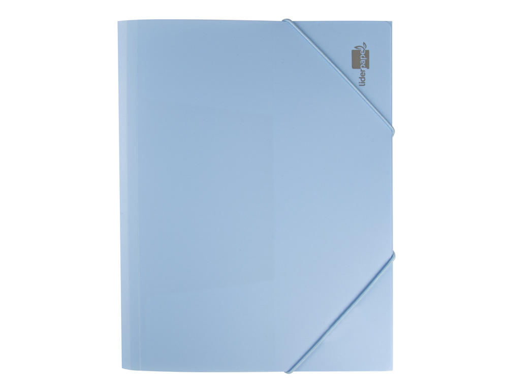 Paper folder with elastic bands, polypropylene, A4 size, opaque light blue. ( Imagem 3 de 16 ) - Preview