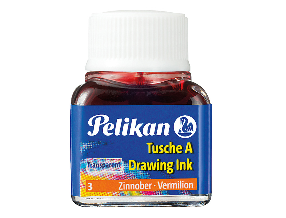 Tinta da china pelikan frasco 10 ml vermelha ( Imagem 2 de 8 ) - Preview