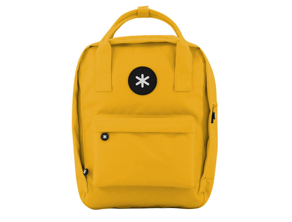 Mochila Escolar Antartik Amarela com Bolso Exterior - 270x120x380 cm ( Imagem 5 de 17 ) - Preview