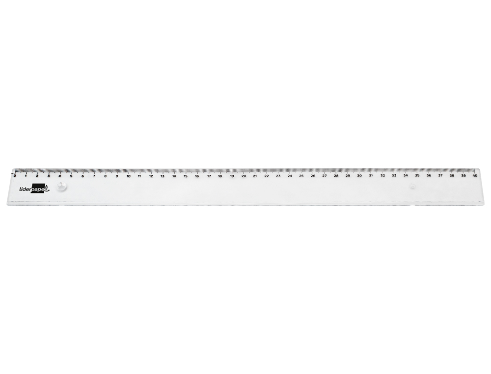 Regua liderpapel em plastico transparente 40 cm ( Imagem 2 de 2 ) - Preview