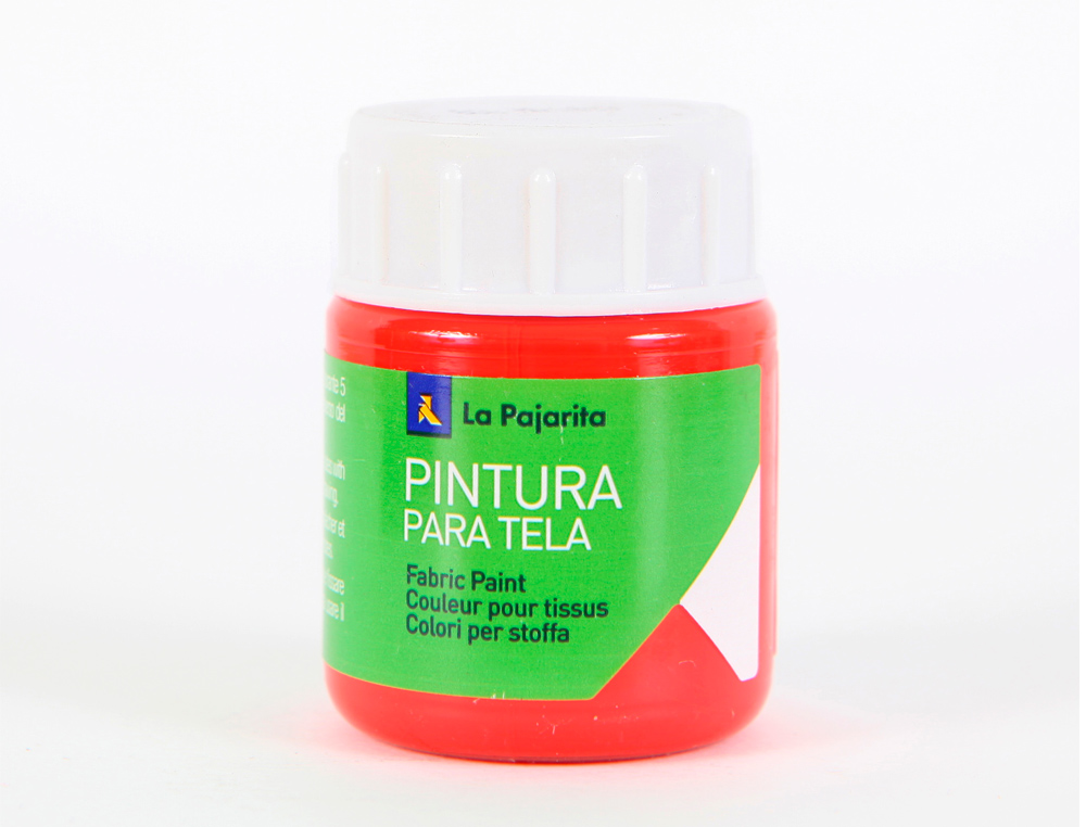 Tinta para tela la pajarita 20 ml vermelho ( Imagem 2 de 4 ) - Preview