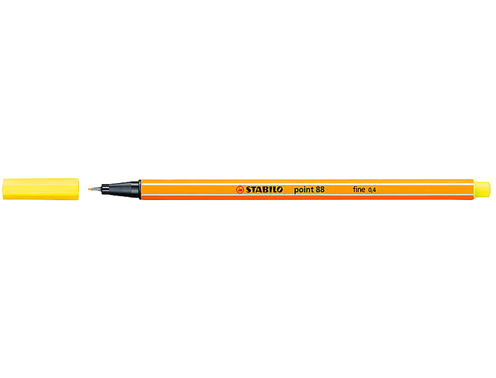Marcador Stabilo Ponta de Fibra Point 88 Amarelo Limão 0,4 mm ( Imagem 4 de 5 ) - Preview