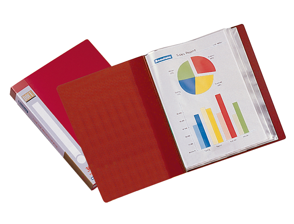 Capa catalogo liderpapel 60 bolsas din a4 vermelha ( Imagem 2 de 3 ) - Preview