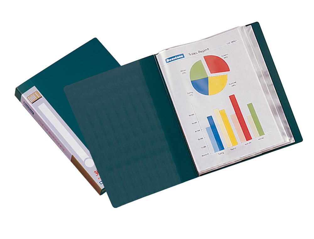 Capa catalogo liderpapel 10 bolsas din a4 verde ( Imagem 2 de 2 ) - Preview