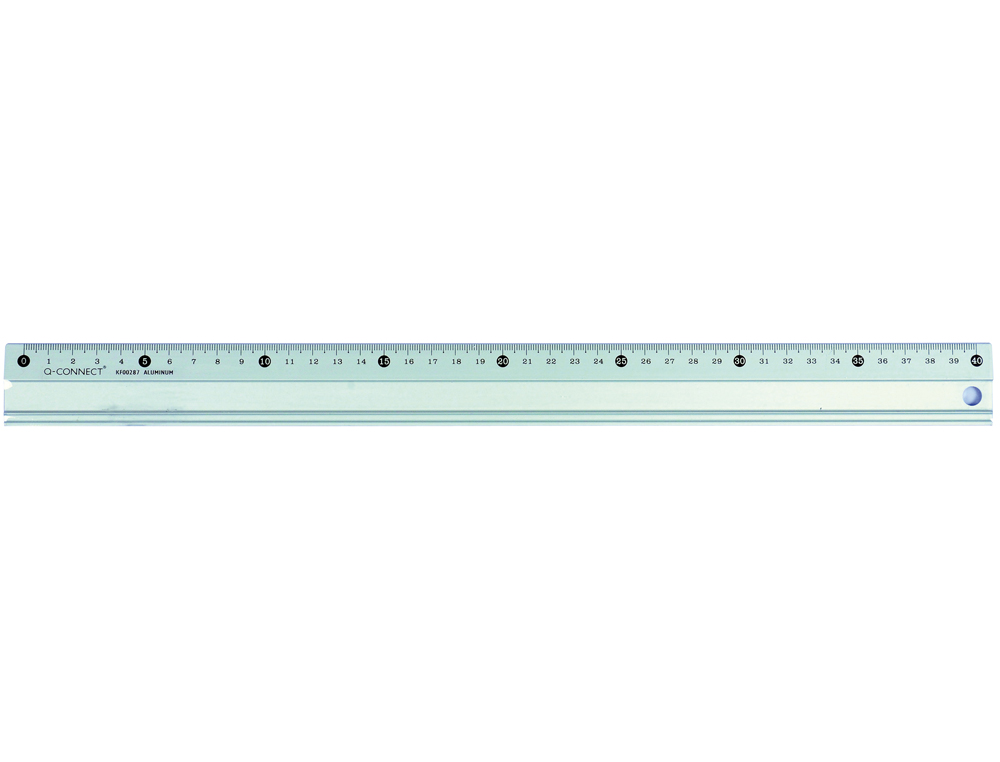 Regua metalica aluminio q-connect 40 cm ( Imagem 2 de 2 ) - Preview