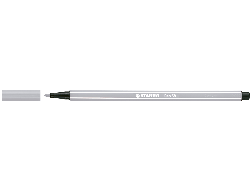 Marcador stabilo aguarelavel pen 68 cinza azulado palido 1 mm ( Imagem 4 de 9 ) - Preview