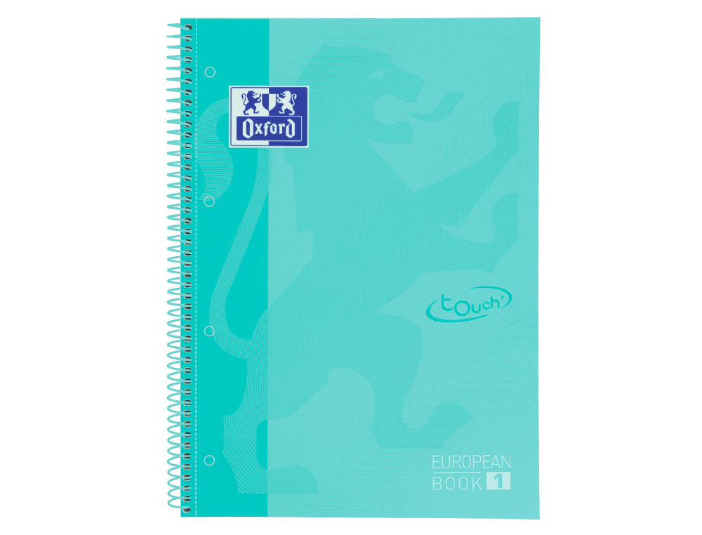 Caderno espiral oxford ebook 1 school touch te din a4+ 80 folhas quadricula 5 mm com margem mint pastel (5 unidades) ( Imagem 3 de 7 ) - Preview