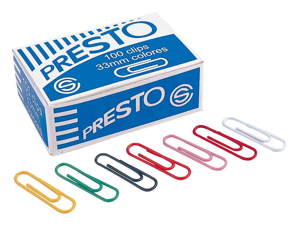 Clips de cor presto n. 2, 33 mm caixa de 100 unidades ( Imagem 2 de 3 ) - Preview