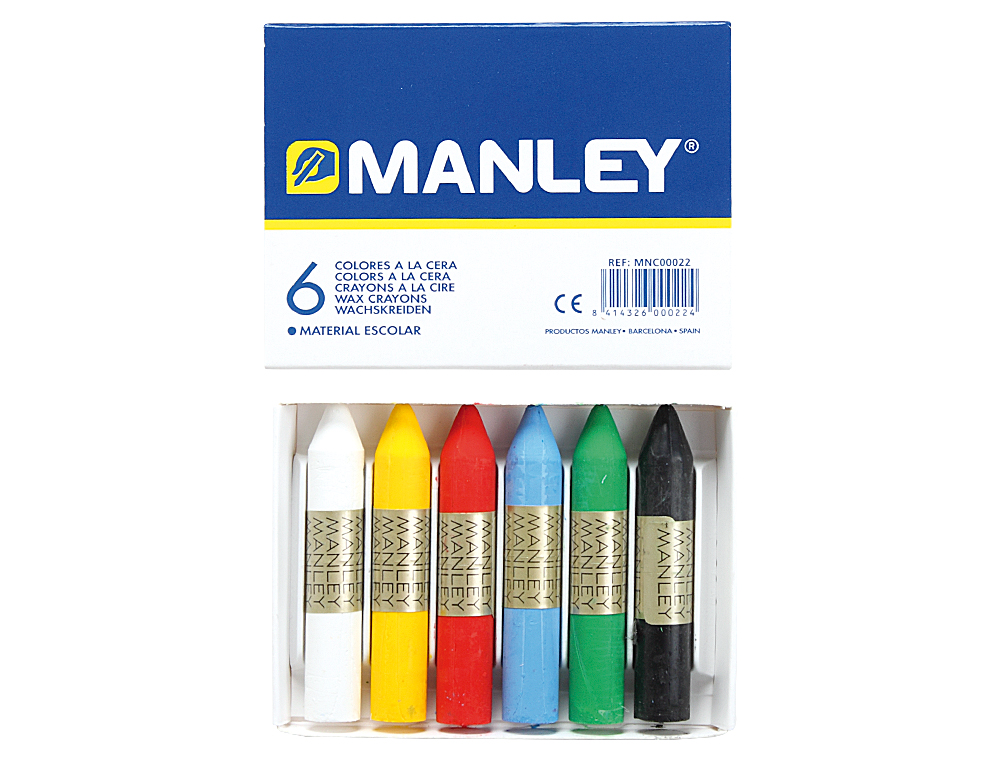 Lapis cera manley 6 cores ( Imagem 2 de 2 ) - Preview