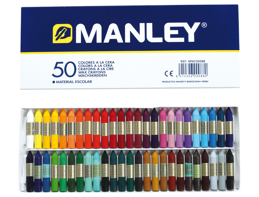 Lapis cera manley 50 cores ( Imagem 2 de 4 ) - Preview