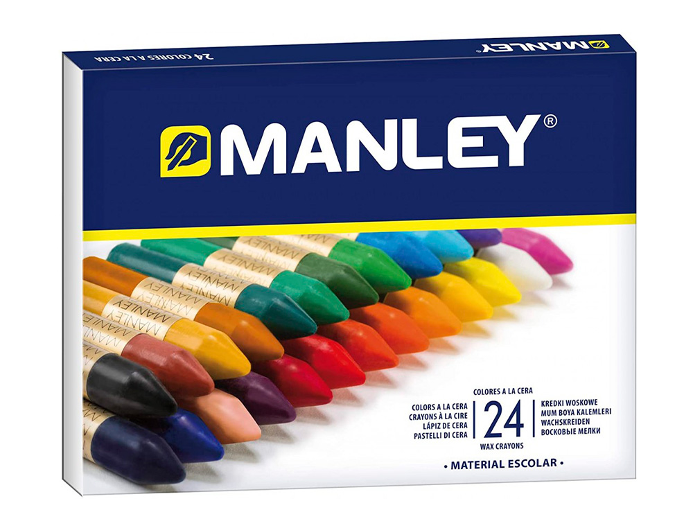 Lápis Cera Manley 24 Cores ( Imagem 2 de 5 ) - Preview