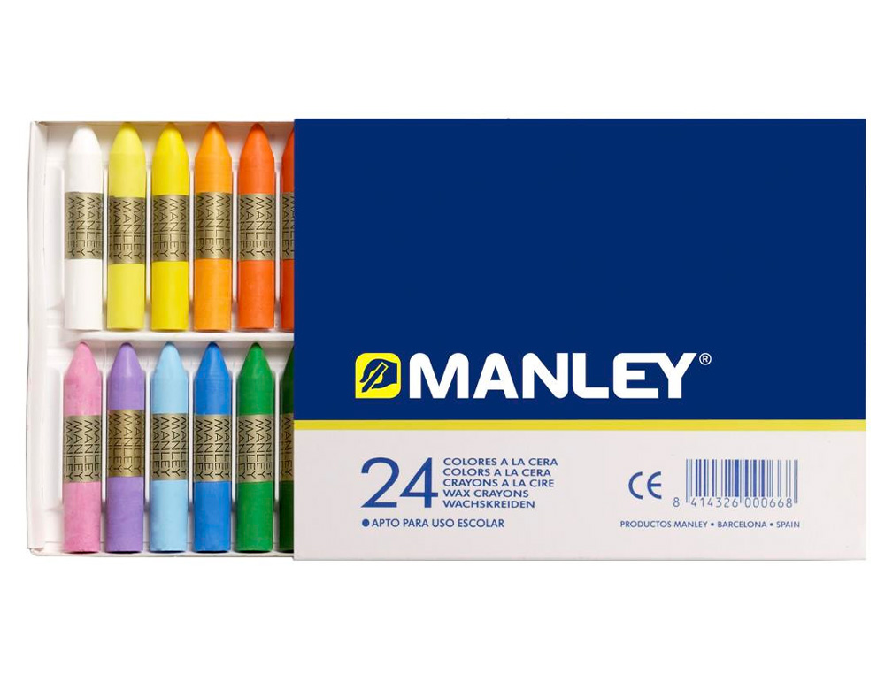 Lápis Cera Manley 24 Cores ( Imagem 3 de 5 ) - Preview
