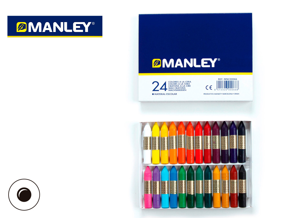 Lápis Cera Manley 24 Cores ( Imagem 5 de 5 ) - Preview