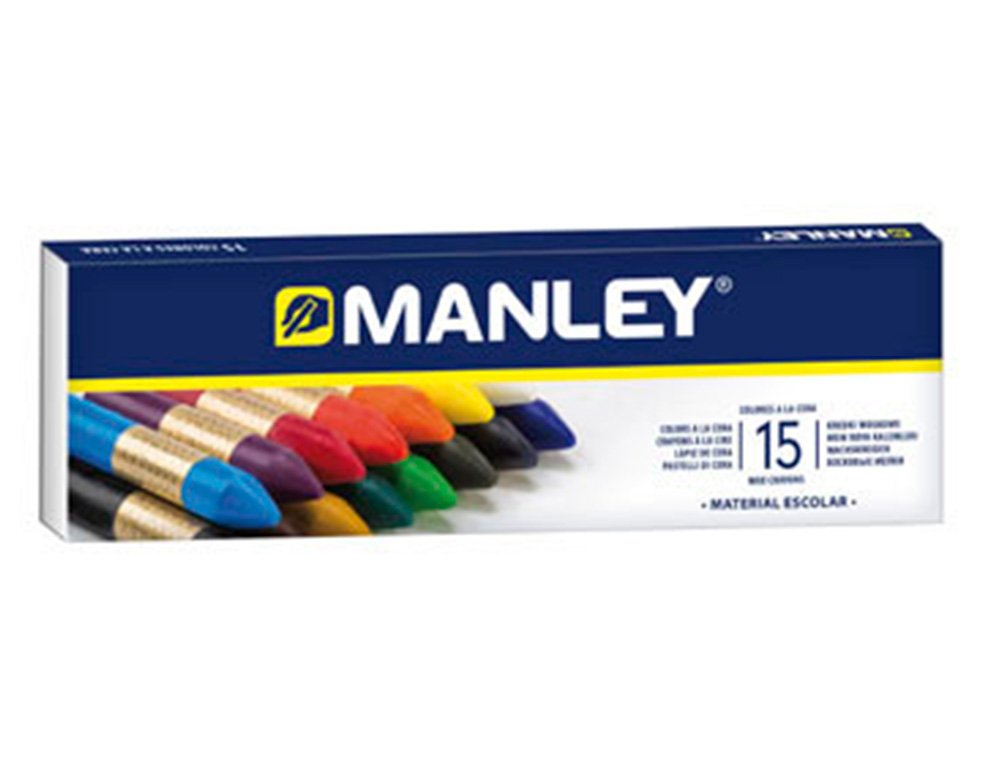 Lapis cera manley 15 cores ( Imagem 2 de 6 ) - Preview
