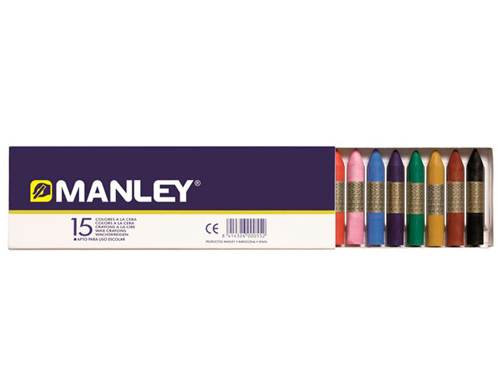 Lapis cera manley 15 cores ( Imagem 3 de 6 ) - Preview