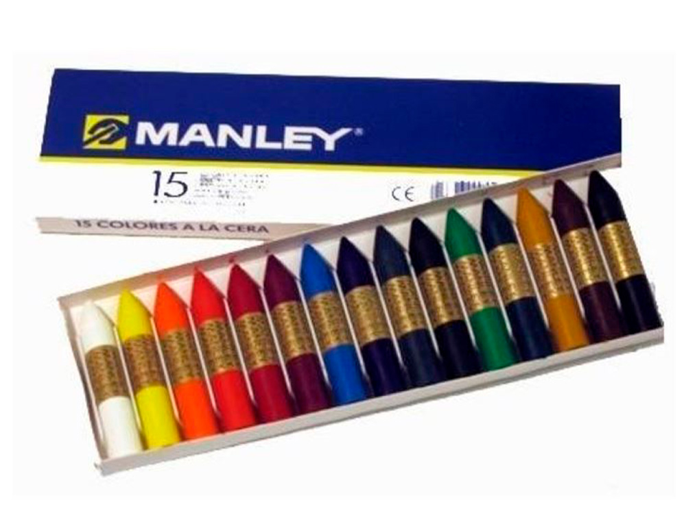 Lapis cera manley 15 cores ( Imagem 4 de 6 ) - Preview