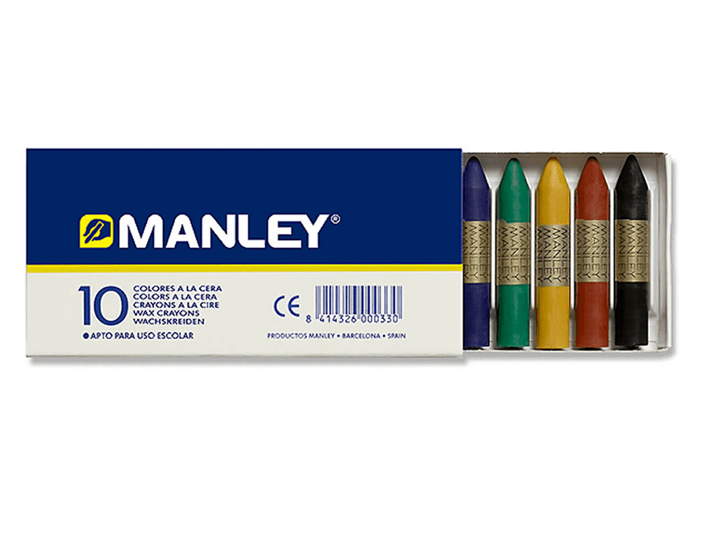 Lápis Cera Manley 10 Cores ( Imagem 3 de 6 ) - Preview