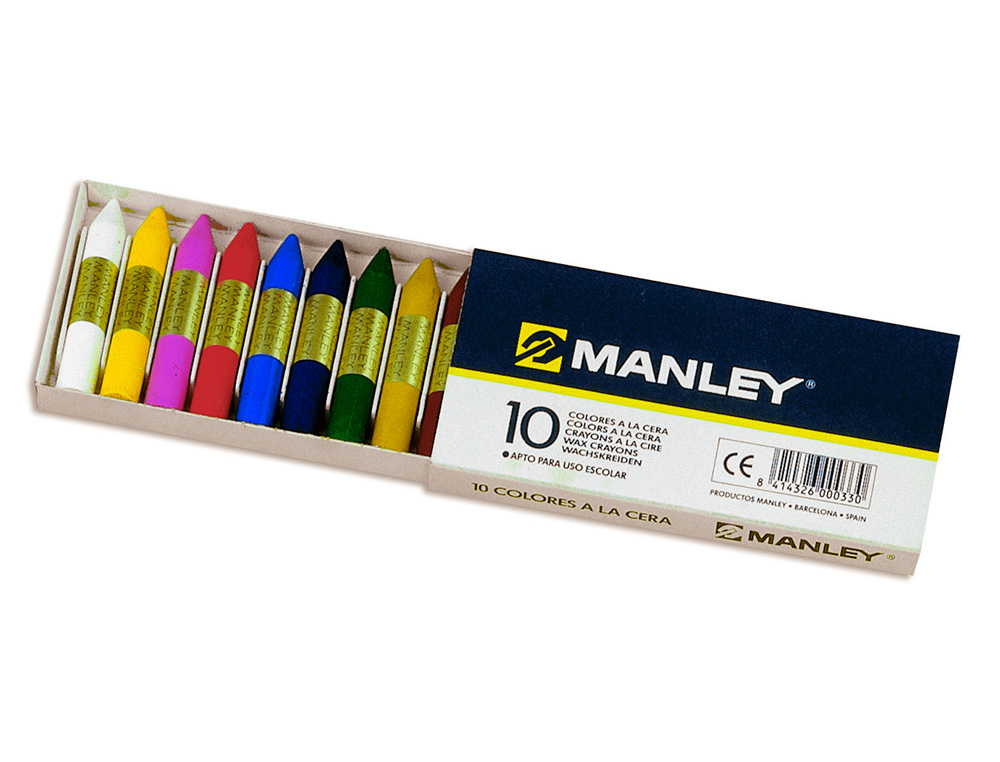 Lápis Cera Manley 10 Cores ( Imagem 4 de 6 ) - Preview