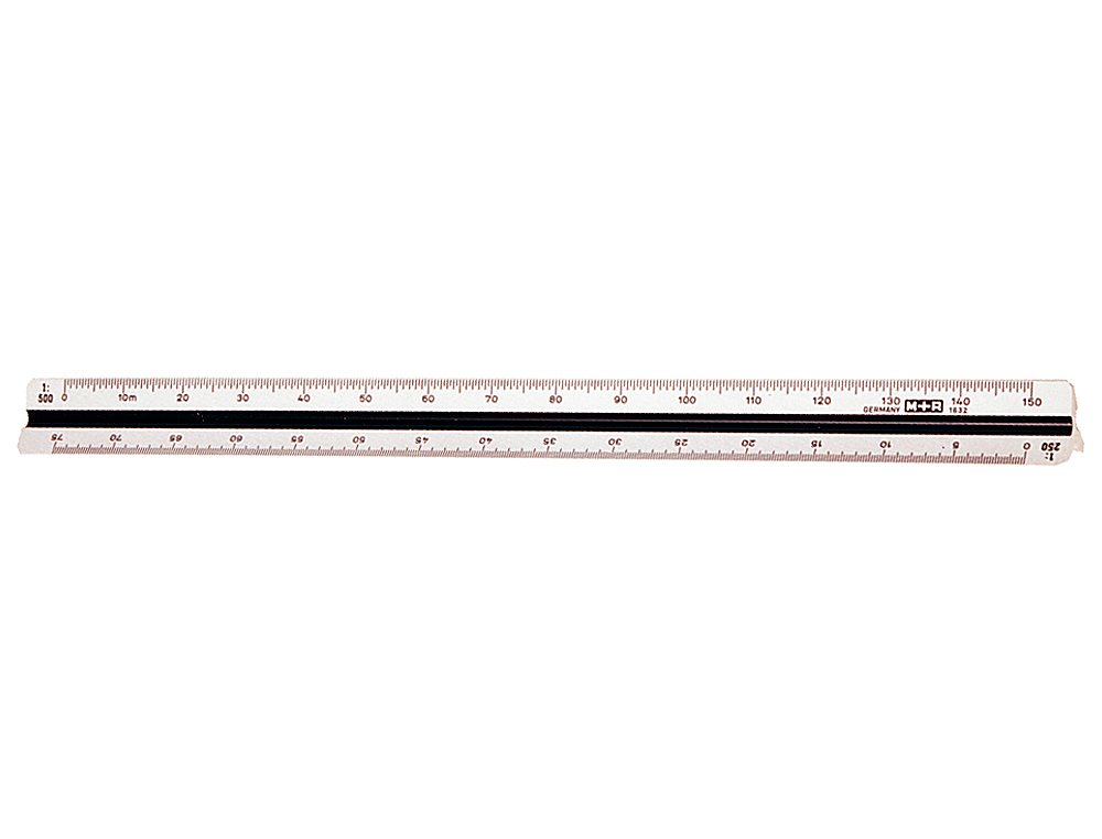 Escala mor 1632.20 -1:100-200-250-300-400-500 -30 cm estojo rigido ( Imagem 2 de 3 ) - Preview