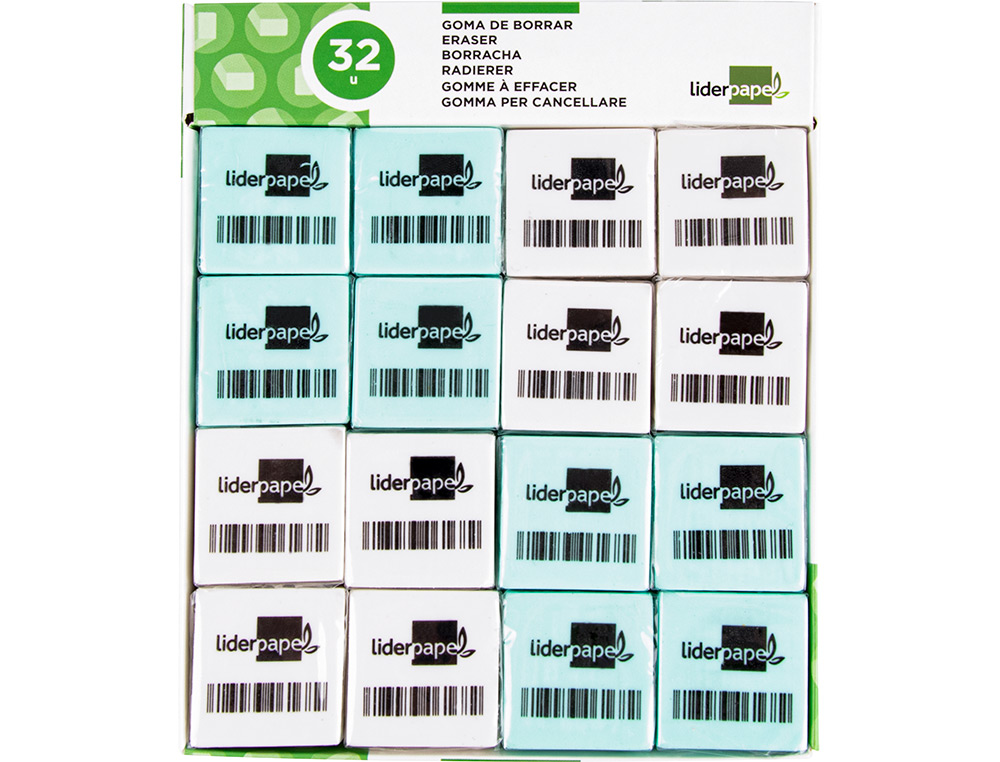 Borracha Liderpapel Para Lápis - Com Forma Quadrada (32 Unidades) ( Imagem 3 de 8 ) - Preview