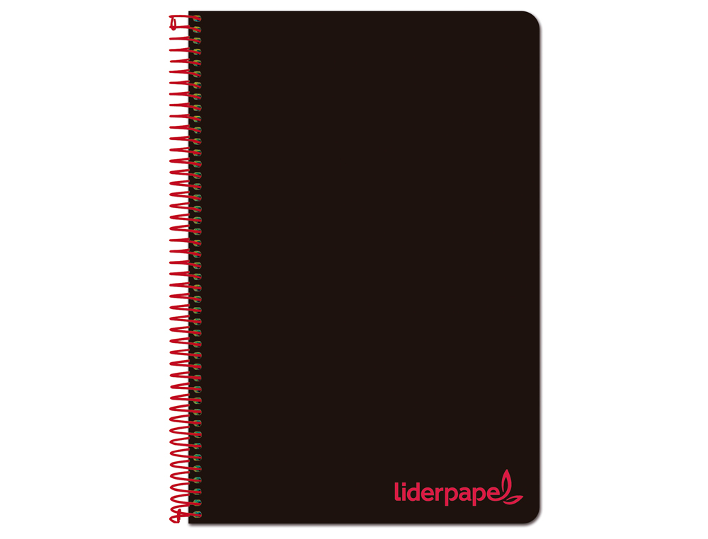 Caderno espiral liderpapel a4 wonder capa plastico 80f 90gr quadricula 4mm com margem preto ( Imagem 5 de 16 ) - Preview