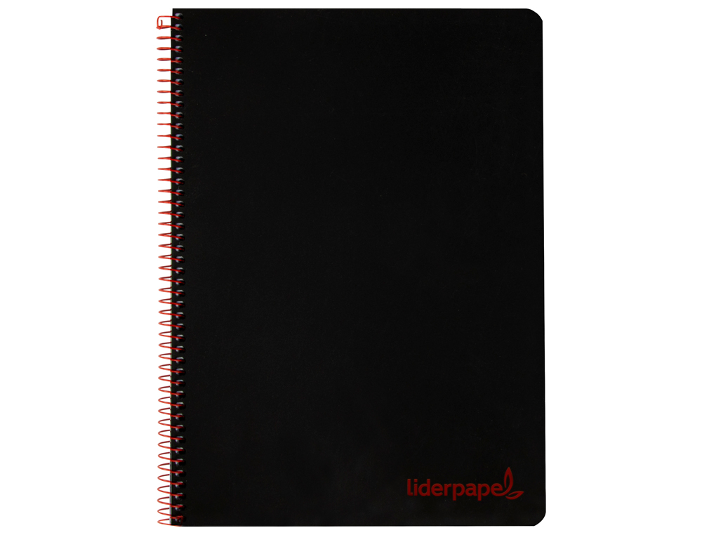 Caderno espiral liderpapel din a4 wonder capa plastico 120 f 90 gr quadricula 5 mm 5 bandas de cores 4 furos preto ( Imagem 5 de 16 ) - Preview