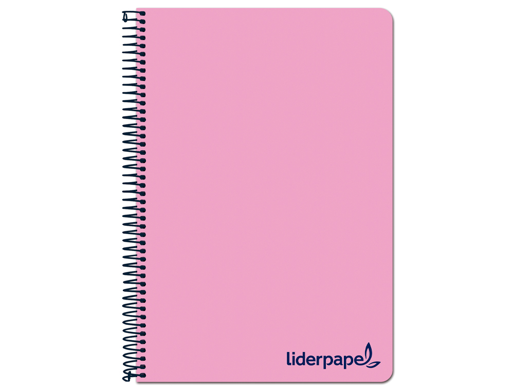 Caderno espiral liderpapel din a4 wonder capa plastico 120 f 90 gr quadricula 5 mm 5 bandas de cores 4 furos rosa ( Imagem 5 de 16 ) - Preview