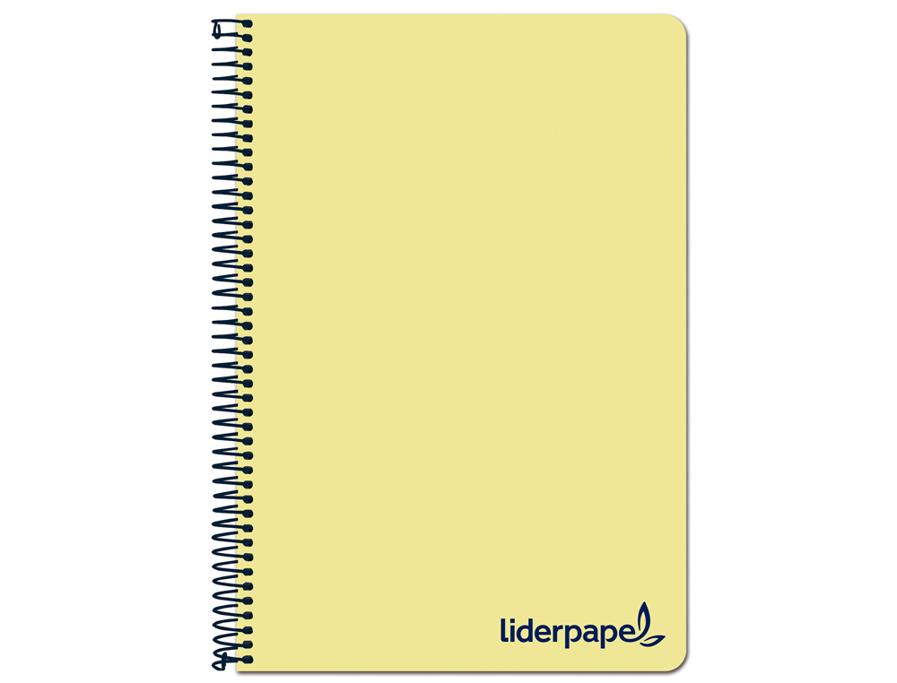 Caderno espiral liderpapel din a4 wonder capa plastico 120 f 90 gr quadricula 5 mm 5 bandas de cores 4 furos amarelo ( Imagem 5 de 16 ) - Preview