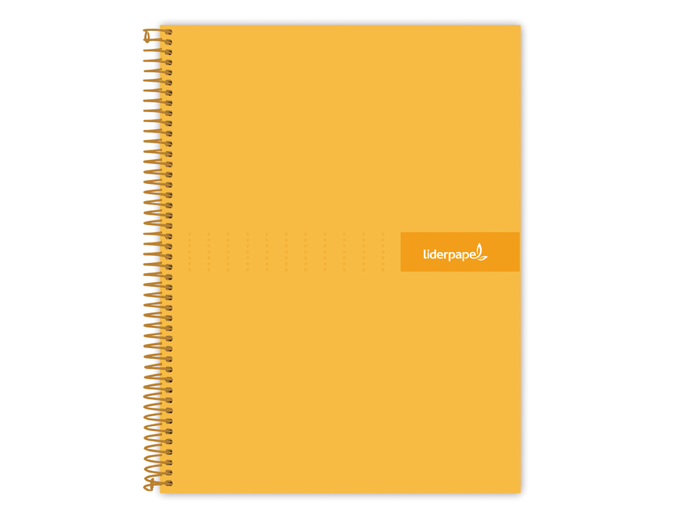 Caderno espiral liderpapel din a4 crafty capa forrada 120 f 90 gr quadricula 5 mm 5 bandas de cores 4 cores cor laranja ( Imagem 5 de 16 ) - Preview