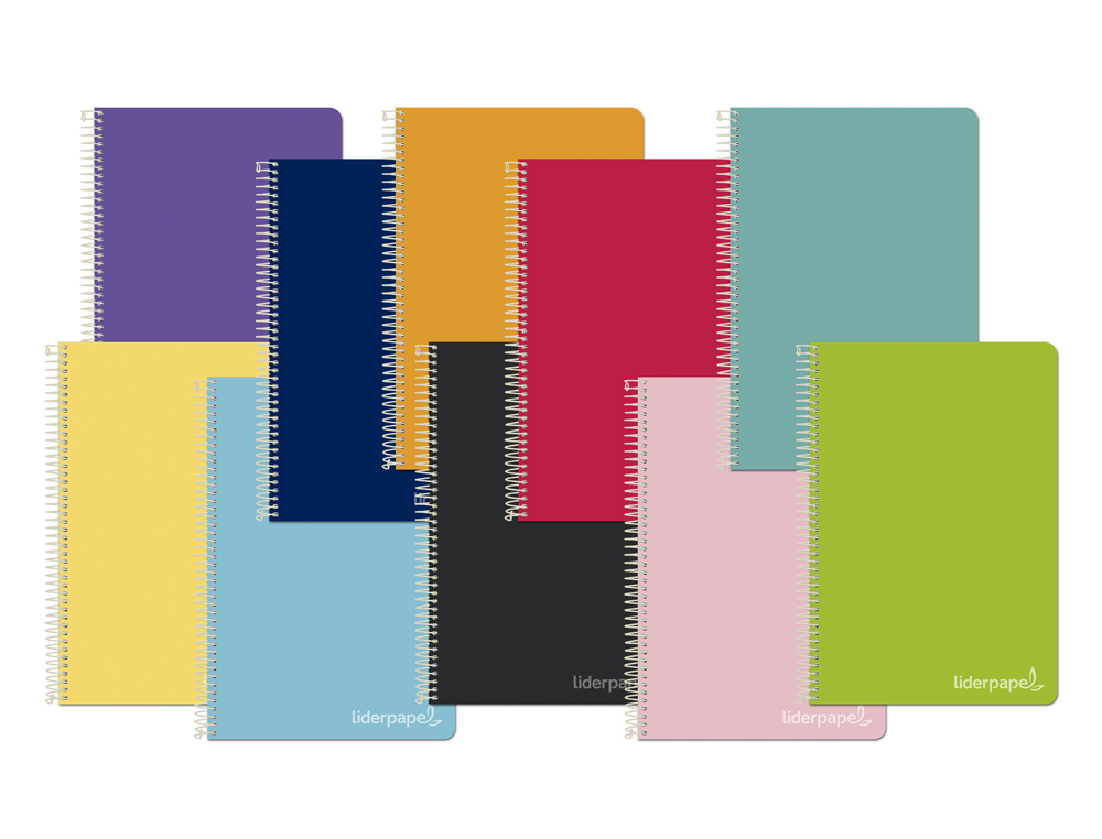 Caderno espiral liderpapel din A4 witty capa extra dura 140 f 75gr pautado 8mm 5 bandas ( Imagem 2 de 2 ) - Preview
