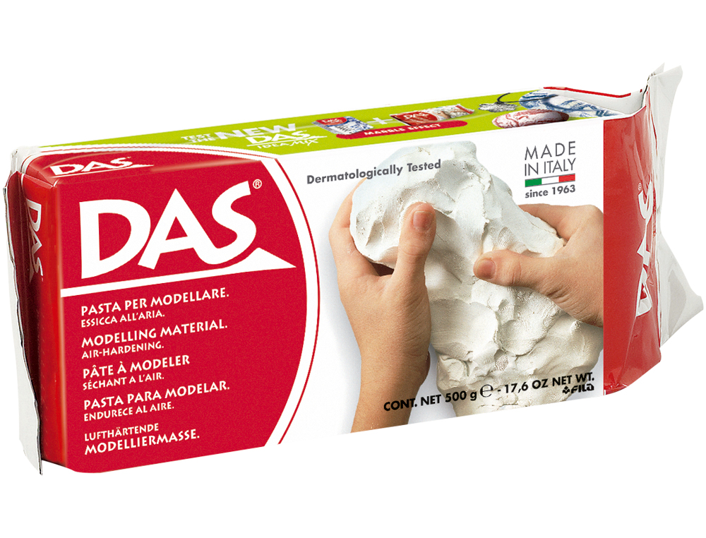 DAS - PASTA DE MODELAR BRANCO 500g ( Imagem 4 de 5 ) - Preview