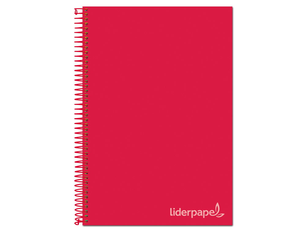 Caderno espiral liderpapel din a4 jolly capa forrada 140 f 75 gr quadricula 5mm 5 bandas de cores 4 furos cor vermelho ( Imagem 5 de 15 ) - Preview