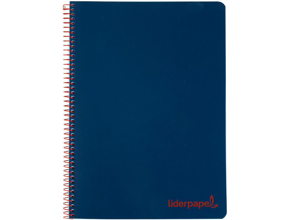 Caderno espiral liderpapel din a5 wonder capa plastico 120 f 90 gr quadricula 5mm 5 bandas de cores 6 furos azul marinho ( Imagem 5 de 16 ) - Preview