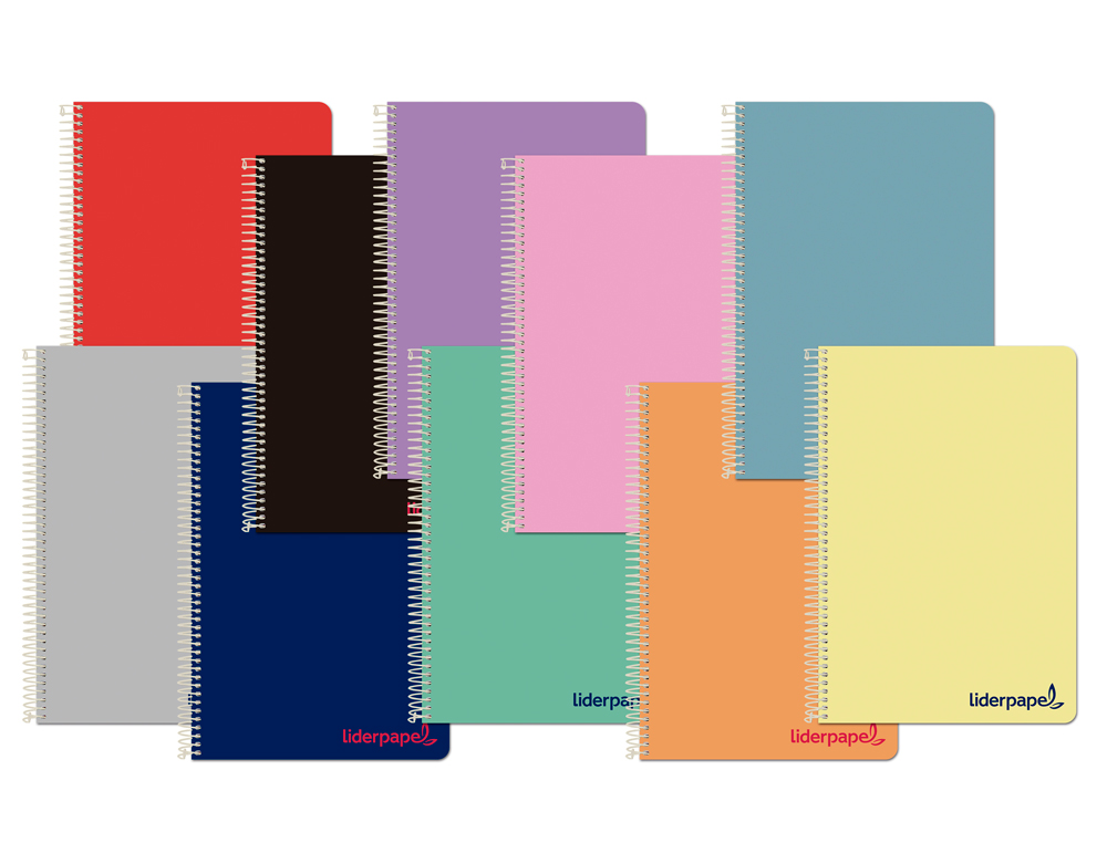 Caderno espiral liderpapel din a5 wonder capa plastico 80 f 90 gr pautado com margem cores sortidas (5 unidades) ( Imagem 4 de 10 ) - Preview