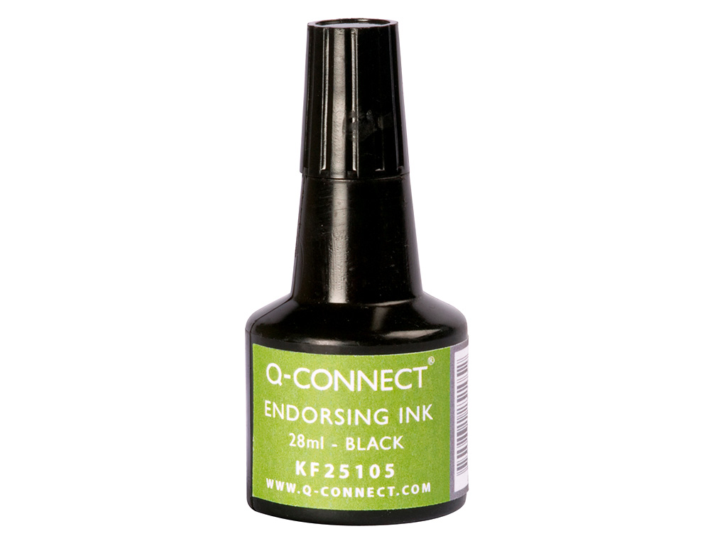 Q-connect stamp ink. Black color. ( Imagem 2 de 6 ) - Preview