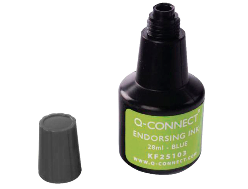 Q-connect stamp ink. Black color. ( Imagem 4 de 6 ) - Preview