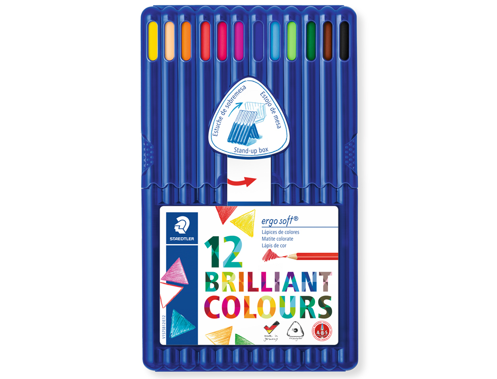 STAEDTLER - CX. C/12 LAPIS DE COR ERGOSOFT - 157 SB12 ( Imagem 3 de 3 ) - Preview