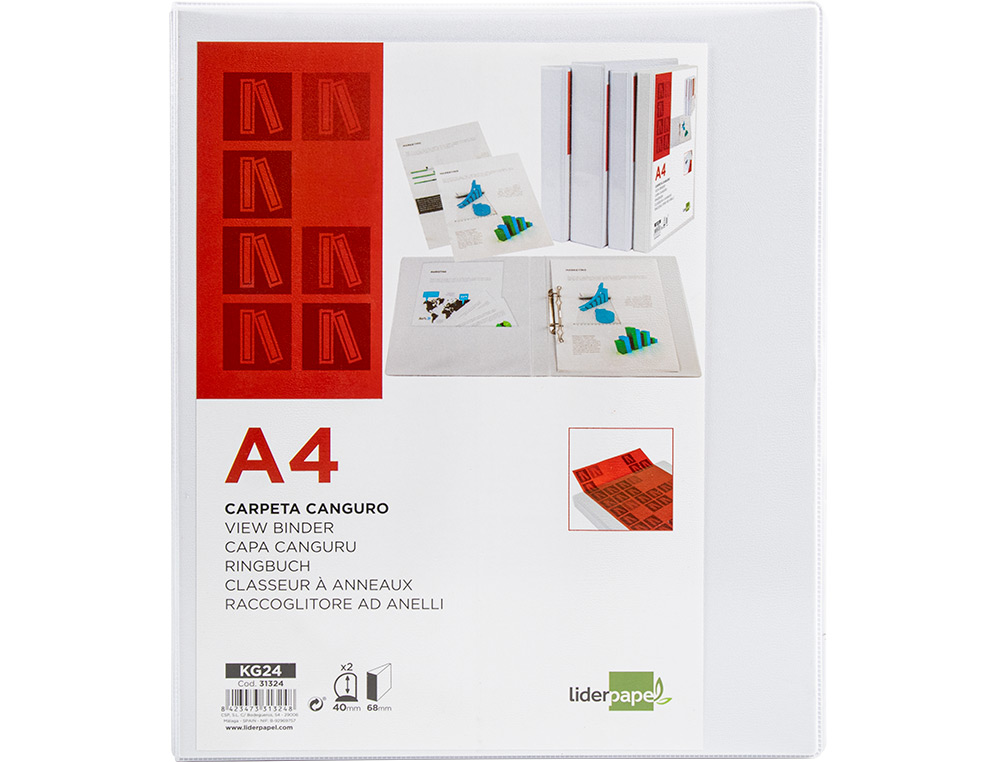 LIDERPAPEL - PASTA 2 ARG. A4 40mm - KG24 ( Imagem 2 de 13 ) - Preview
