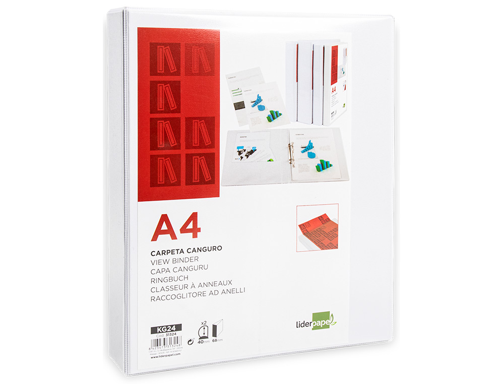 LIDERPAPEL - PASTA 2 ARG. A4 40mm - KG24 ( Imagem 3 de 13 ) - Preview
