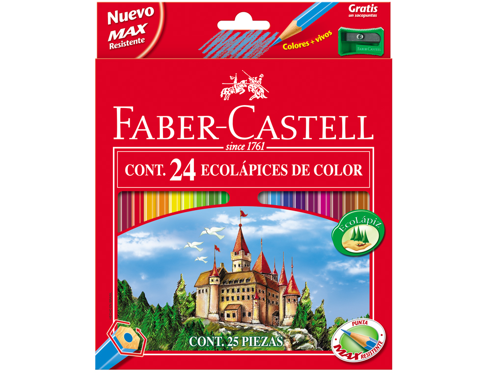 FABER-CASTELL - 24 LAPIS DE COR - 120124 ( Imagem 2 de 2 ) - Preview