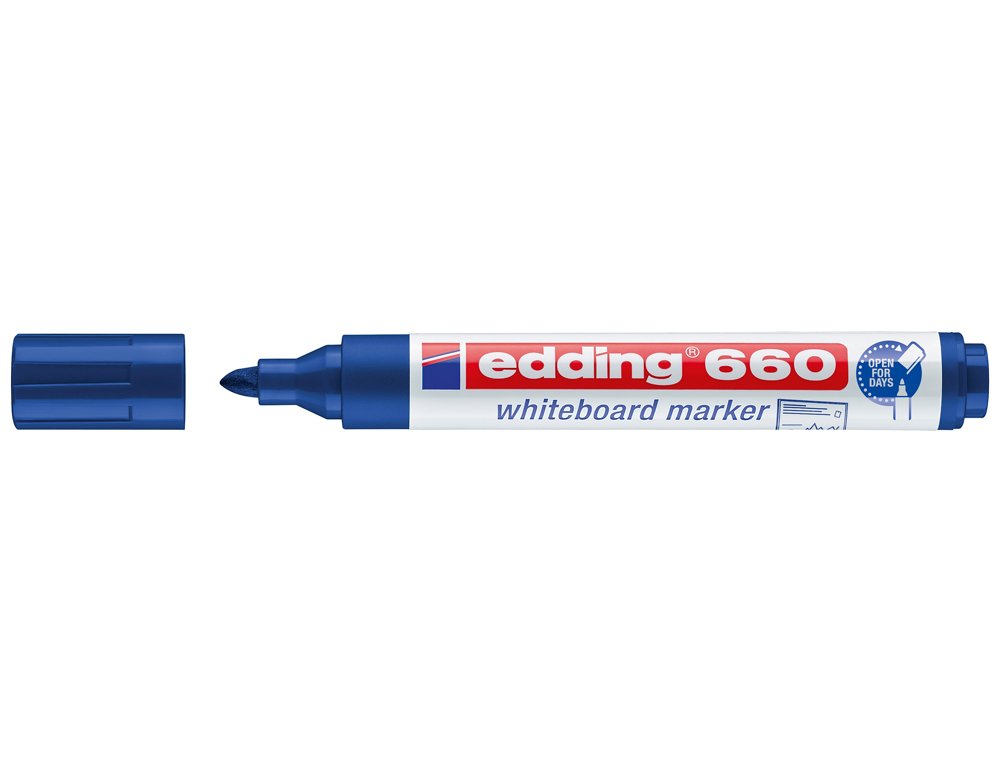 Marcador Edding Quadro Branco 660 - Azul (10 unidades) ( Imagem 2 de 4 ) - Preview