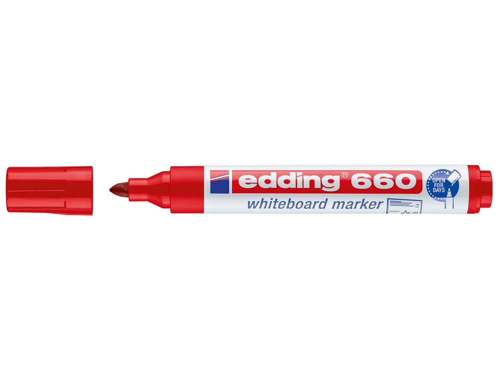 Marcador Edding Quadro Branco 660 Vermelho ( Imagem 2 de 2 ) - Preview