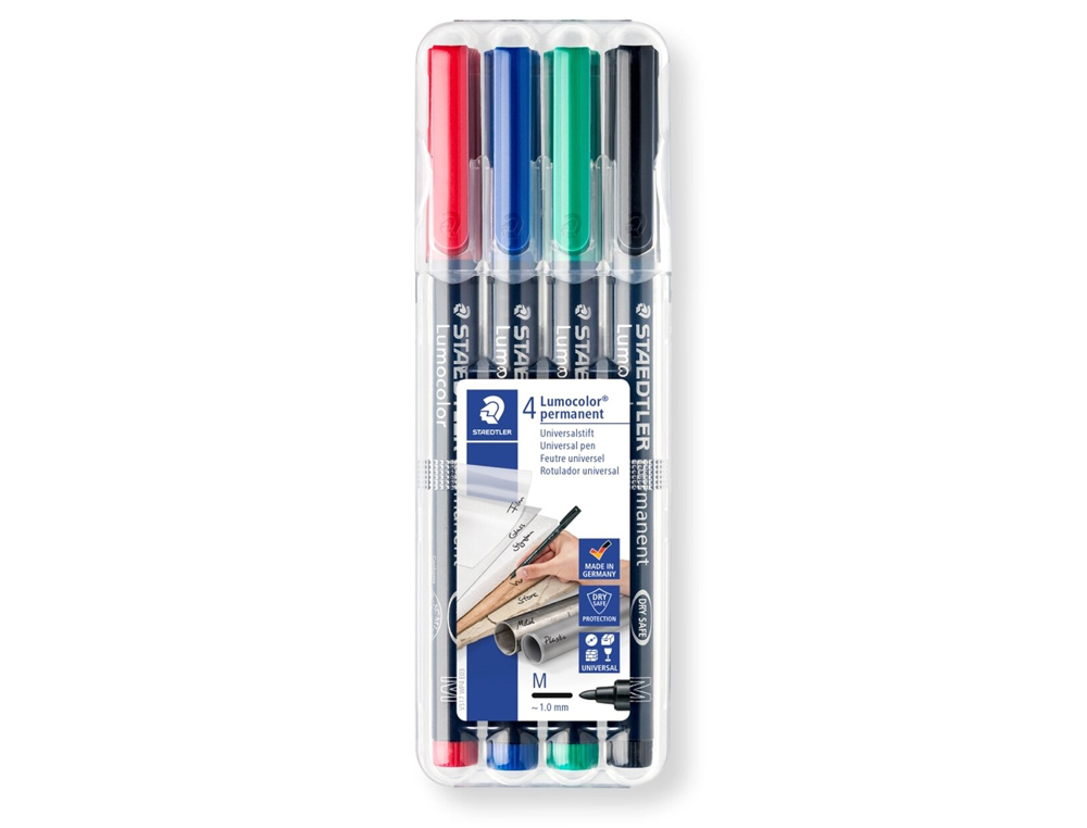 Marcador Staedtler Lumocolor - Permanente - 317 Wp4 Bol.4m ( Imagem 2 de 2 ) - Preview