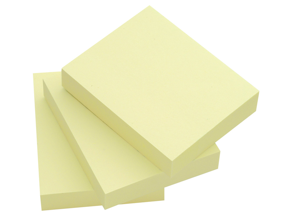 Bloco de notas adesivas q-connect amarelo 50 x 75 mm ( Imagem 4 de 6 ) - Preview