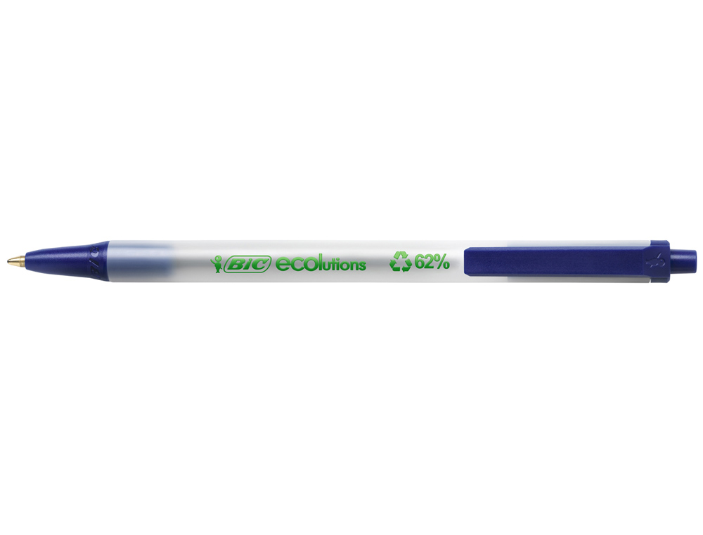Esferográfica Bic Ecolutions Clic Stic Azul ( Imagem 2 de 2 ) - Preview