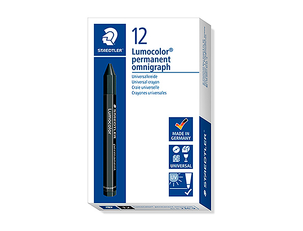 Minas staedtler para marcar preto lumocor permanente omnigraph 236 caixa de 12 unidades ( Imagem 2 de 5 ) - Preview