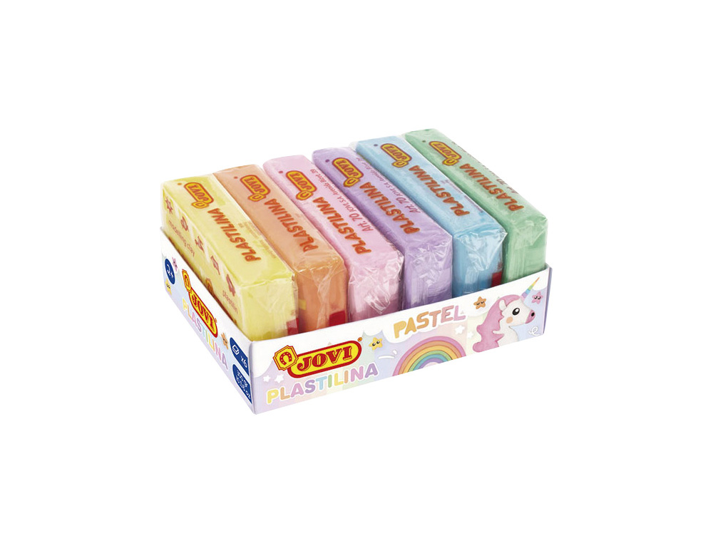 Plasticina Jovi 70 Formato Pequeno Cores Pastel Sortidas Caixa De 6 Unidades 50 g ( Imagem 2 de 7 ) - Preview