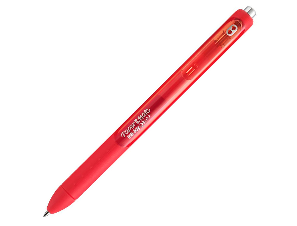 Esferográfica Paper Mate Inkjoy Retratil Gel Pen Traço 0,7 mm - Vermelho ( Imagem 3 de 10 ) - Preview