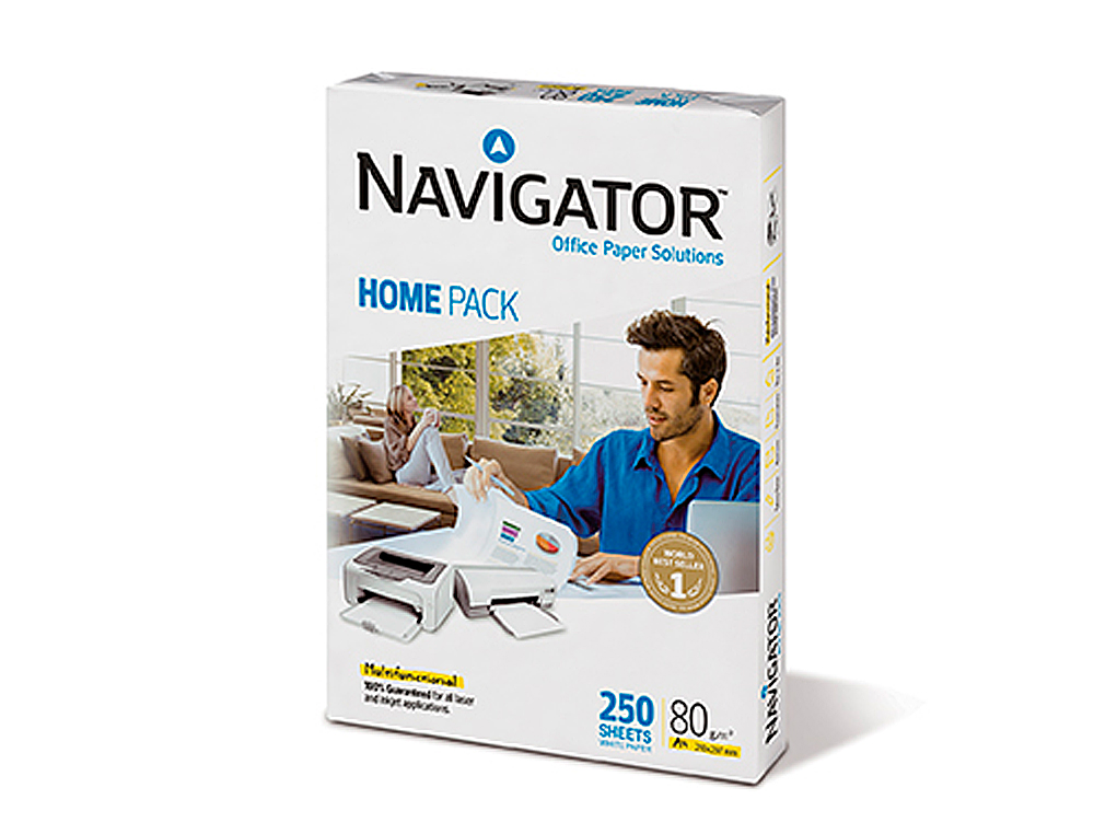 Papel fotocopia navigator home pack din a4 80 gr pack de 250 folhas ( Imagem 3 de 9 ) - Preview