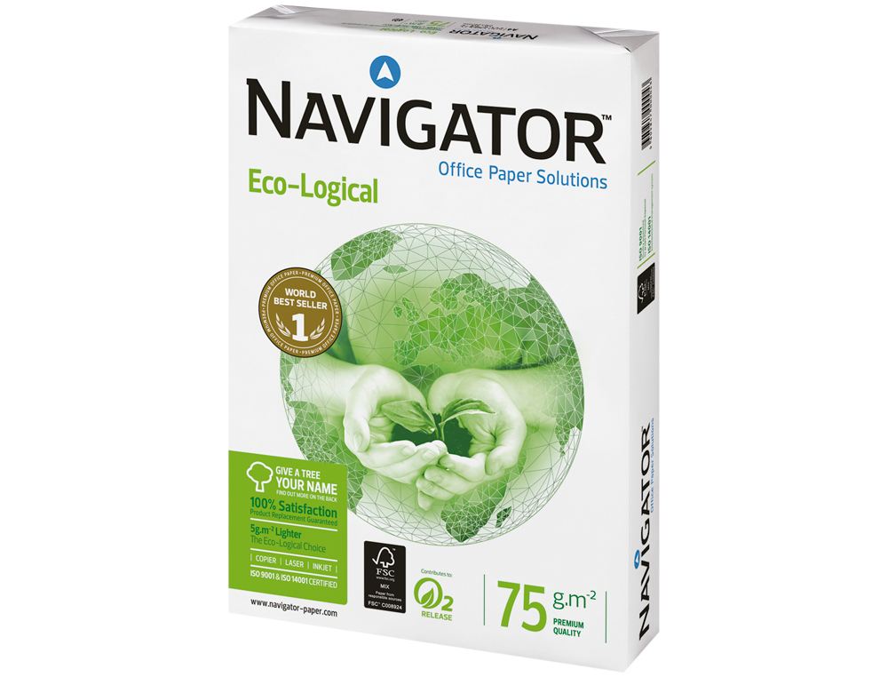 Papel Fotocopia Navigator Din A4 75 Gr Pack De 500 Folhas Papelaria Wook 5240